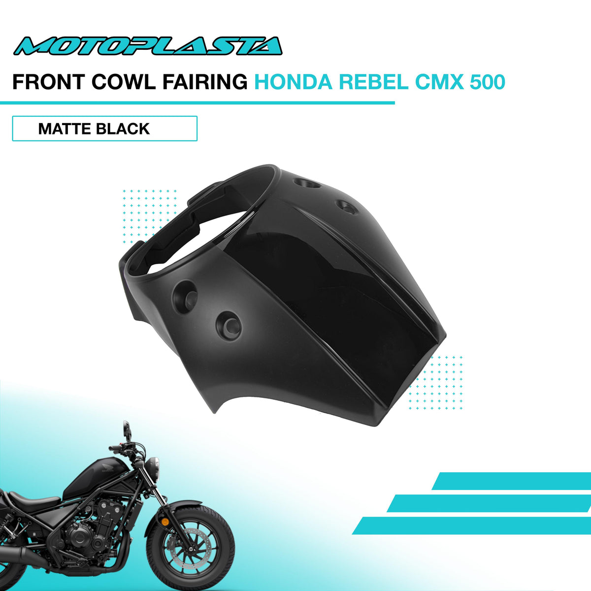 MOTOPLASTA Front Cowl Fairing Honda Rebel CMX 500