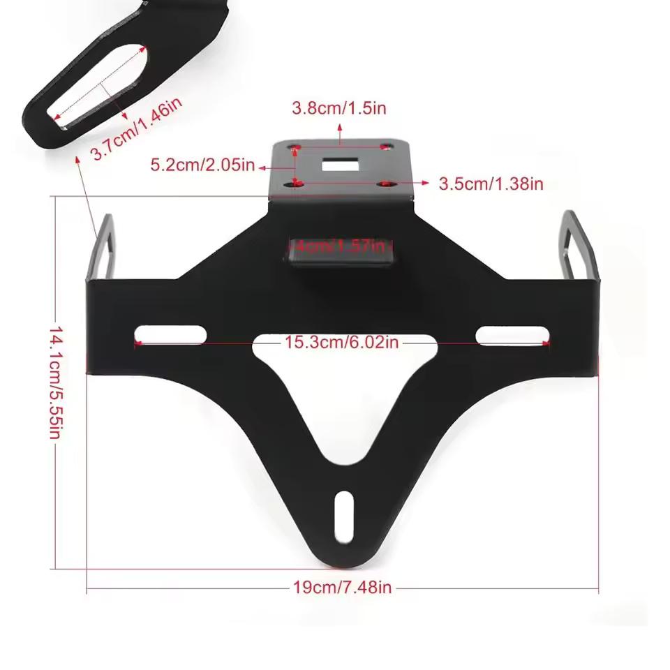 MINNAMOTO Tail Tidy Kawasaki Z1000 14- with License Plate Lamp Dudukan Plat