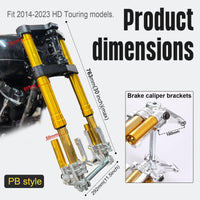 URRA USD Shock Depan Upside Down Harley Davidson Street Glide, Touring 14–23