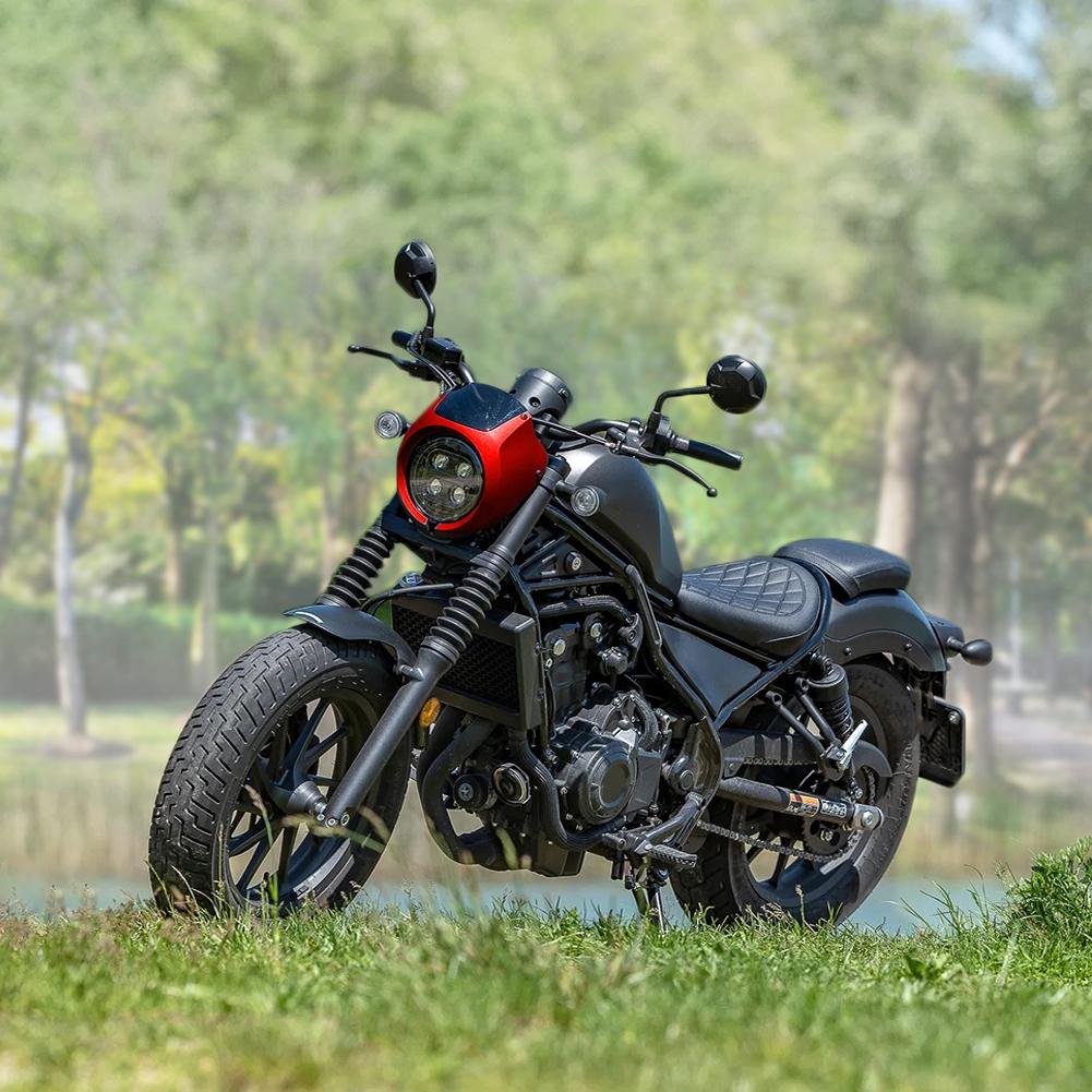 MOTOPLASTA Frame Headlamp + Windscreen Cafe Racer Retro Honda Rebel CMX 500 / 1100