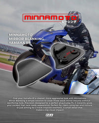 MINNAMOTO Mirror Blanking Plates Yamaha R1 / R1M 20-Up / R1 / R1M 15-19 / R6 17-Up