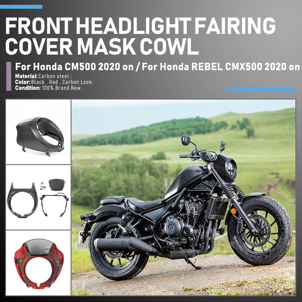 MOTOPLASTA Frame Headlamp + Windscreen Cafe Racer Retro Honda Rebel CMX 500 / 1100