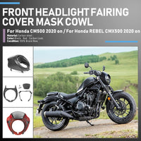 MOTOPLASTA Frame Headlamp + Windscreen Cafe Racer Retro Honda Rebel CMX 500 / 1100