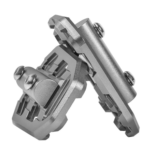URRA Footboard Footstep Extension Pedal BMW G310 R/GS, R1200, R1250 GS - Titanium Silver
