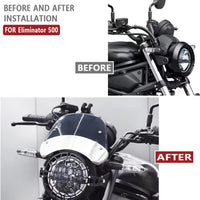 URRA Headlamp Guard Kawasaki Eliminator 500 Pelindung Lampu Depan