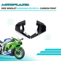 MOTOPLASTA Side Winglet Kawasaki ZX10R 21- - Carbon Print