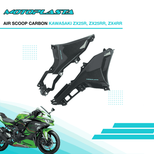 MOTOPLASTA Air Scoop Carbon Kawasaki ZX25R /  ZX25RR / ZX4RR