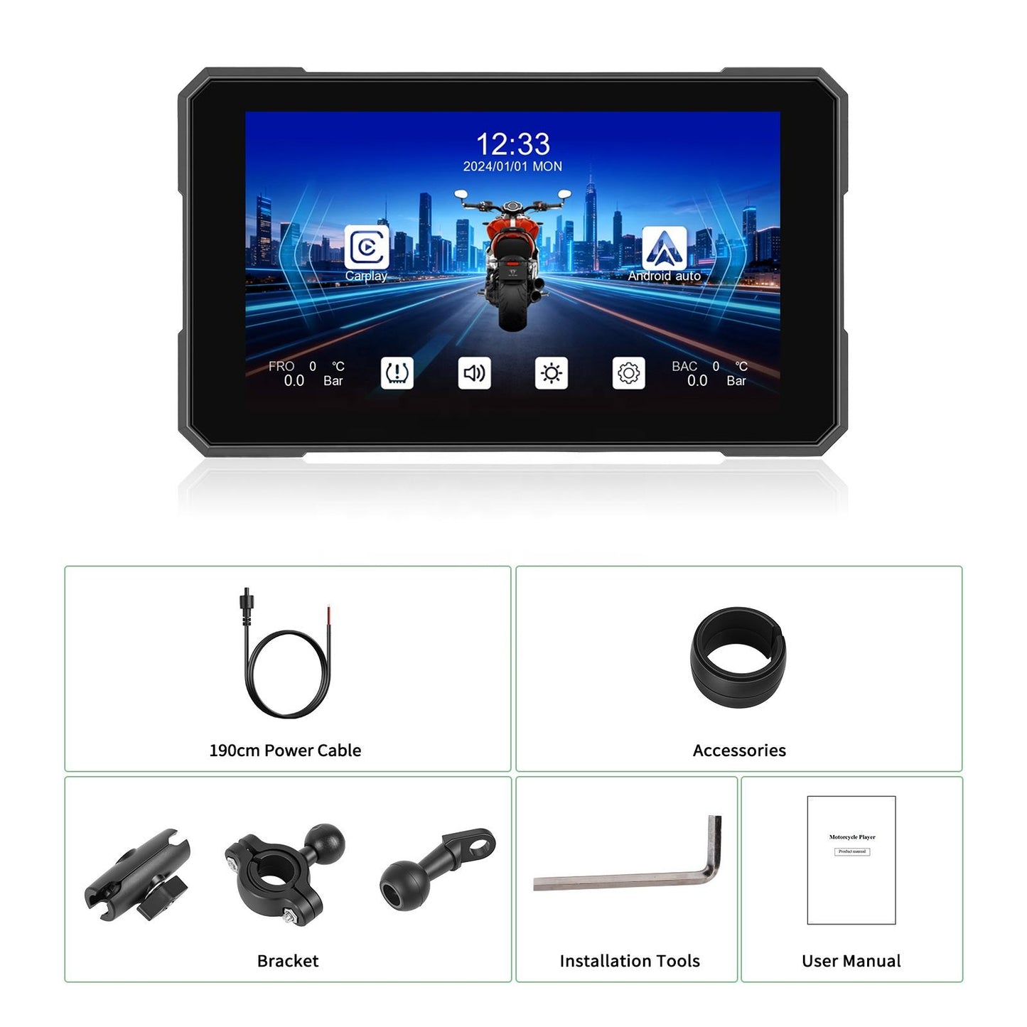 INTELLIGHT GPS Monitor 5 Inch Motor