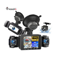 LIGHT Dashcam Car + Monitor 2.4 inch 1080p Inside Left & Right, Rear, Gravity Sensor