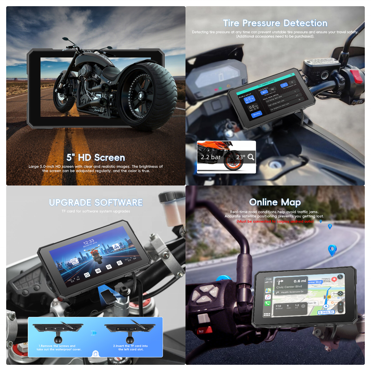 INTELLIGHT GPS Monitor 5 Inch Motor