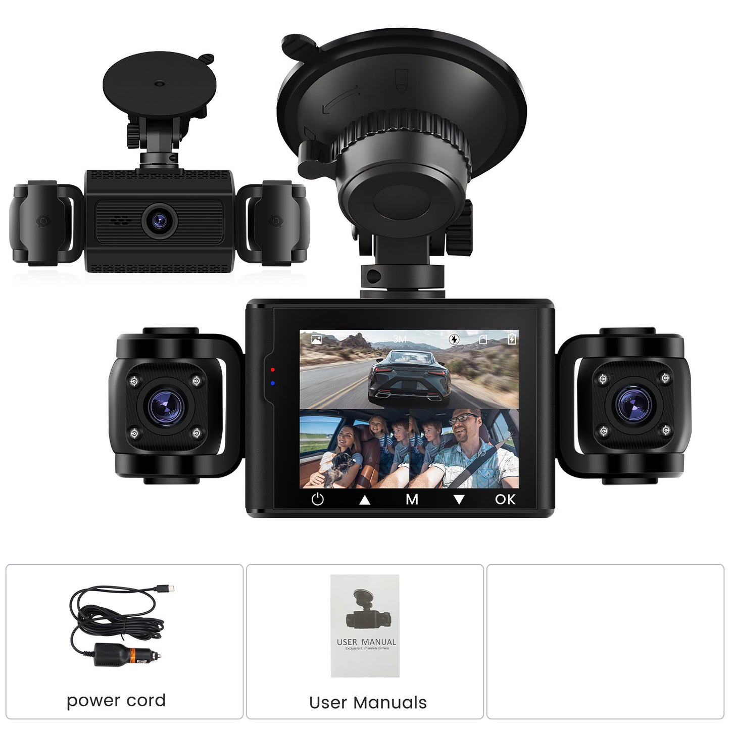 INTELLIGHT Dashcam Car Dual 2.4 Inch 480p Front 150 Wide Angle