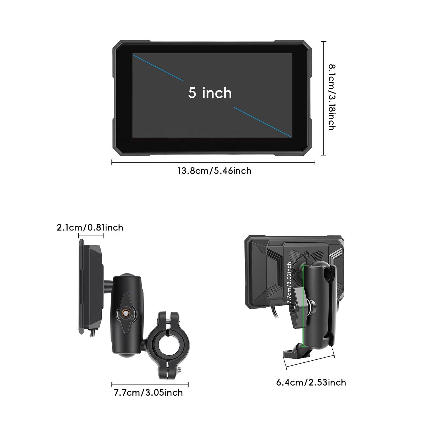 INTELLIGHT GPS Monitor 5 Inch Motor