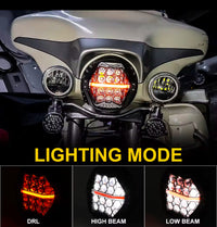 INTELLIGHT Headlamp LED Harley Davidson Touring & Universal 7 Inch