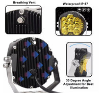 INTELLIGHT LP9 Automotive LED Headlamp 90W DRL 3W With Strobo Off Road Light Near Field / Metafield