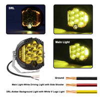 INTELLIGHT LP9 Automotive LED Headlamp 90W DRL 3W With Strobo Off Road Light Near Field / Metafield