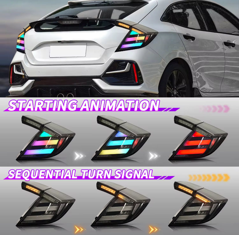 INTELLIGHT Stoplamp 3 in 1 Honda Civic Type R/Turbo RGB Sequential - Smoke