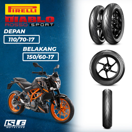 PIRELLI Diablo Rosso Sport Front 110/70-17 & Rear 150/60-17