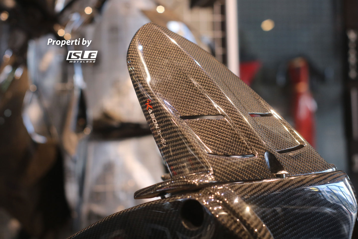KABON Hugger + Cover Swing Arm Carbon Kawasaki ZX25R, ZX25RR, ZX4RR Original Karbon Lapis