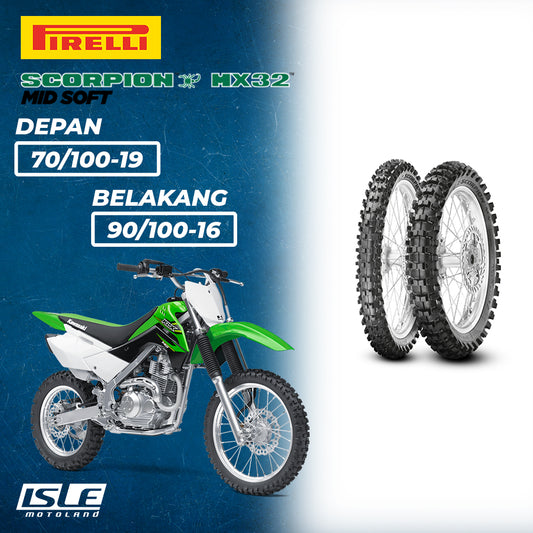 PIRELLI Scorpion MX32 Mid Soft Front 70/100-19 & Rear 90/100-16