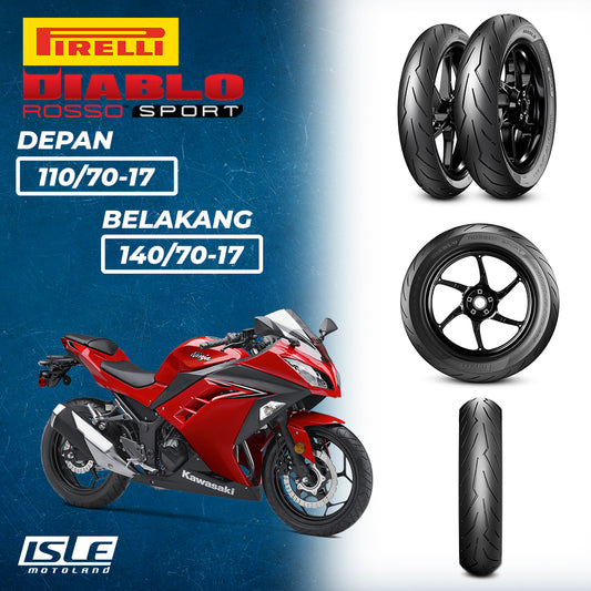 PIRELLI Diablo Rosso Sport Front 110/70-17 & Rear 140/70-17