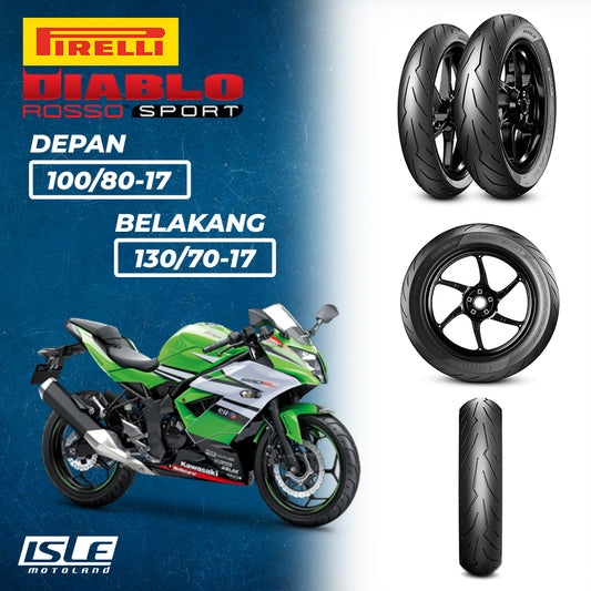 PIRELLI Diablo Rosso Sport Front 100/80-17 & Rear 130/70-17
