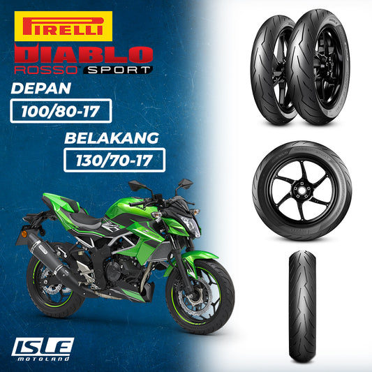 PIRELLI Diablo Rosso Sport Front 100/80-17 & Rear 130/70-17