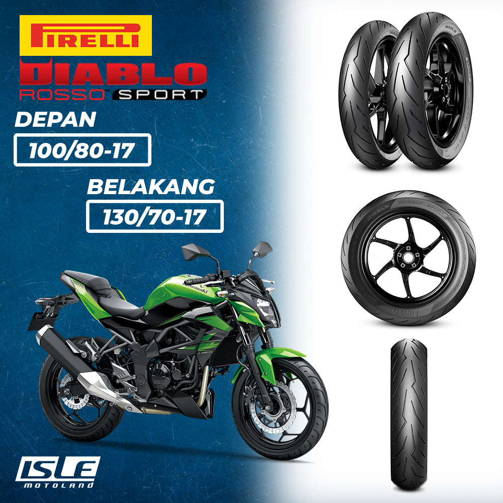 PIRELLI Diablo Rosso Sport Front 100/80-17 & Rear 130/70-17