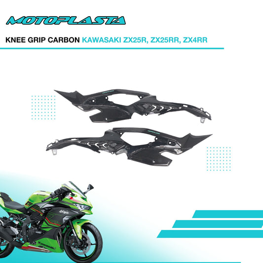 MOTOPLASTA Knee Grip Carbon Kawasaki ZX25R / ZX25RR / ZX4RR