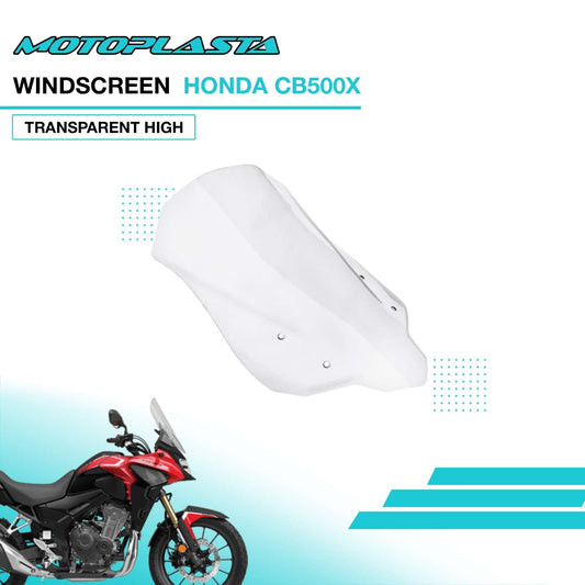 MOTOPLASTA Windscreen Honda CB500X Transparent  High