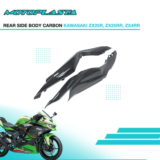 MOTOPLASTA Rear Side Body Carbon Kawasaki ZX25R / ZX25RR / ZX4RR