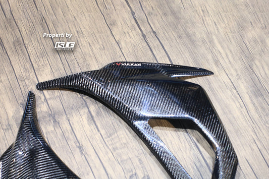 VULKAN Cover Sein Carbon Kawasaki New Ninja 250 '18 Full Karbon Pelindung Lampu
