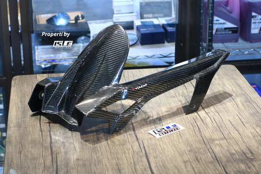VULKAN Hugger Carbon Kawasaki New Ninja 250 '18 Full Karbon Spakbor Belakang Tambahan