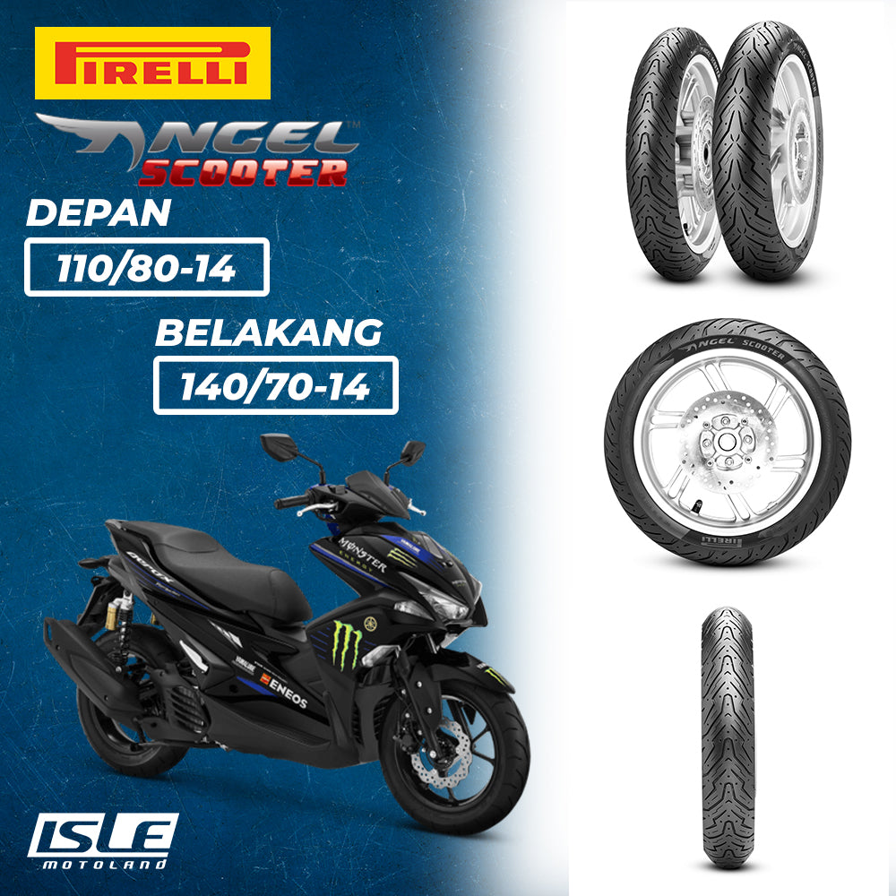 PIRELLI Angel Scooter Front 110/80-14 & Rear 140/70-14