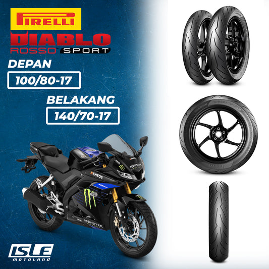 PIRELLI Diablo Rosso Sport Front 100/80-17 & Rear 140/70-17