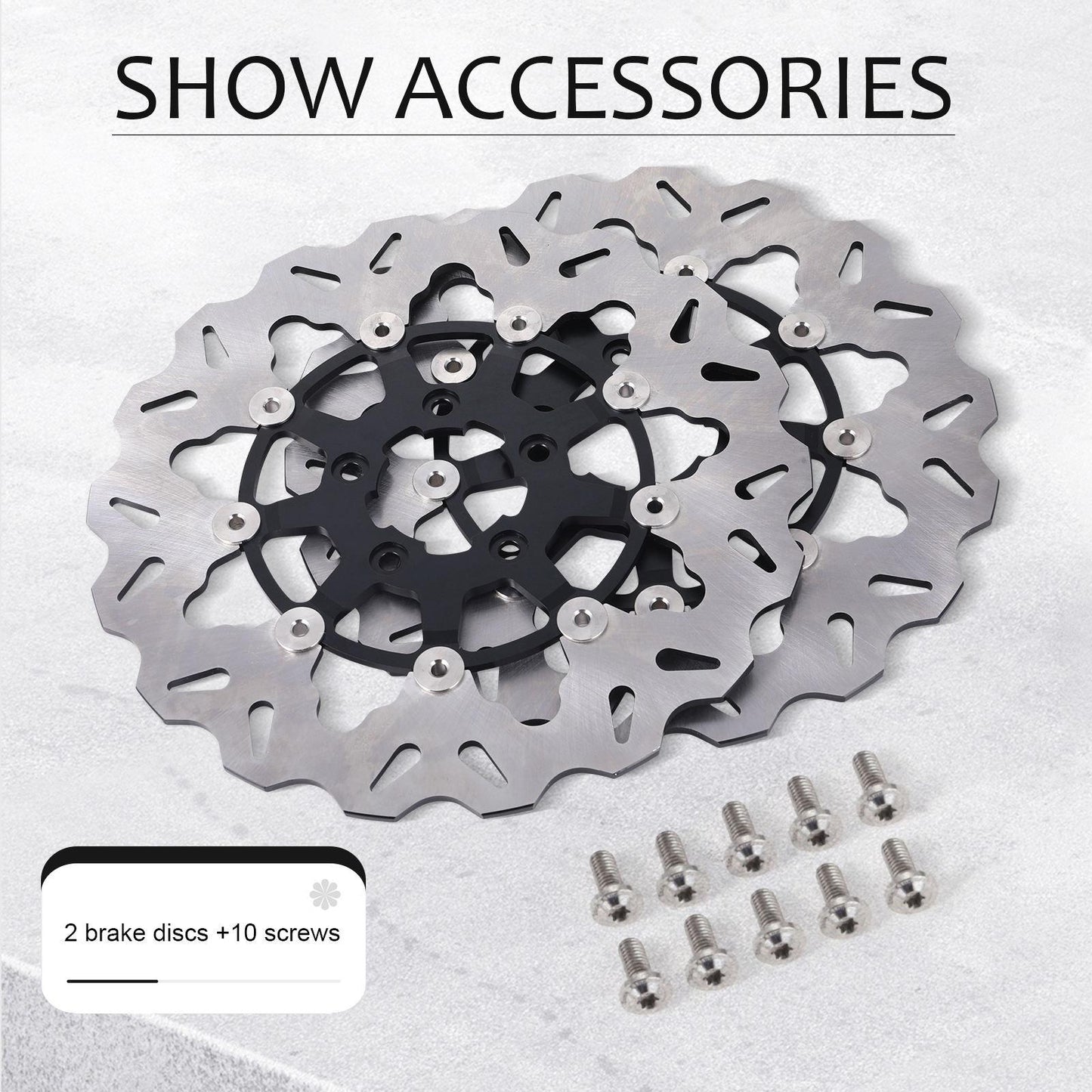 URRA Cakram Depan Front Disc Brake Cakram Harley Touring, Street Glide, Road King, Softail, Fat Boy 114 18-Up