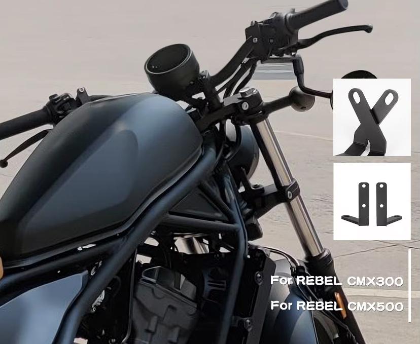 Bracket Spion Bawah Handlebar Stang Mirror Side Down Honda Rebel CMX 500 URRA