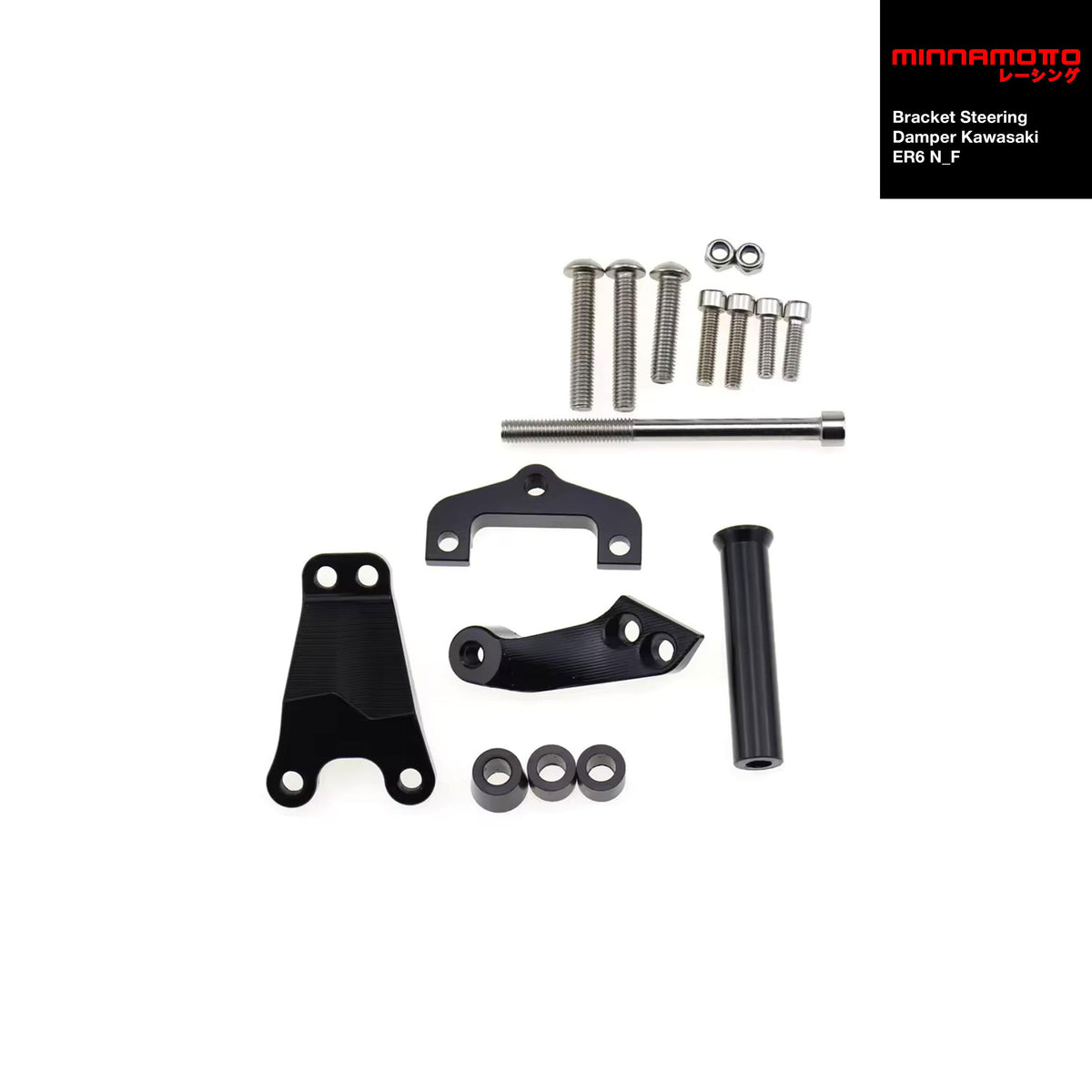 MINNAMOTO Bracket Steering Damper Kawasaki ER6 N/F