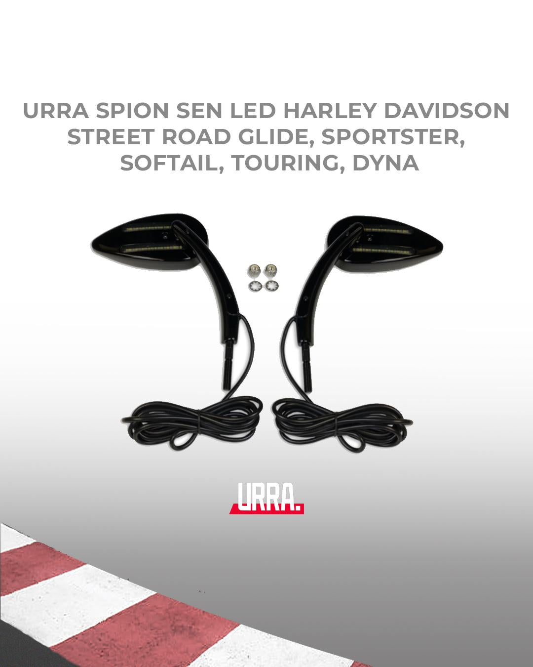 Spion Sen LED Half Harley Davidson Street, Road Glide, Sportster, Softail, Touring URRA