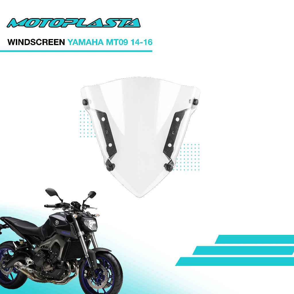 MOTOPLASTA Windscreen Yamaha MT09 14-16 / 21-23 / 24-Up