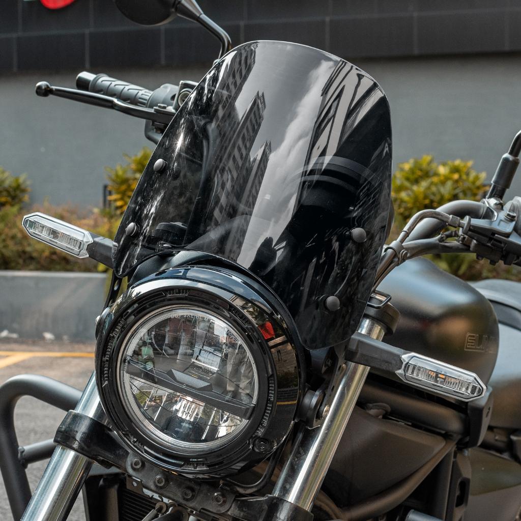 MOTOPLASTA Windscreen Mini Kawasaki Eliminator 450 / 500 SE - Smoke