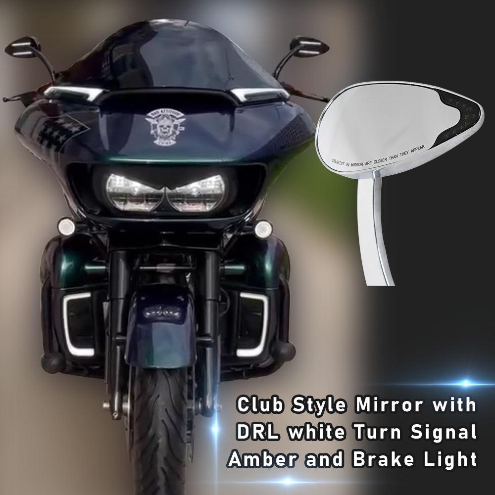 Spion Sen LED Half Harley Davidson Street, Road Glide, Sportster, Softail, Touring URRA