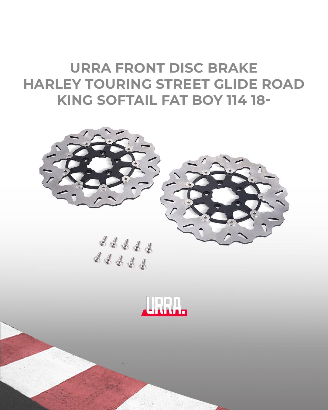 URRA Cakram Depan Front Disc Brake Cakram Harley Touring, Street Glide, Road King, Softail, Fat Boy 114 18-Up