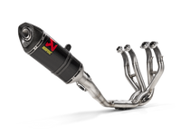 AKRAPOVIC Exhaust Kawasaki ZX6R /  ZX636 25' Full System Carbon Racing Line