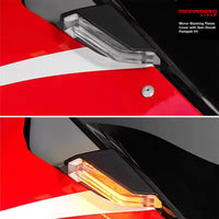 MINNAMOTO Mirror Blanking Plates Cover with Sein Ducati Panigale V4