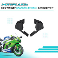 MOTOPLASTA Side Winglet Kawasaki ZX10R 21- - Carbon Print