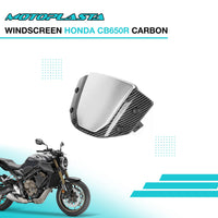 MOTOPLASTA Windscreen Honda CB650R 19-23 / 24-Up E-Clutch Windshield Visor
