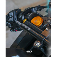 MINNAMOTO Bracket Steering Damper Kawasaki ZX25R, Ninja 250 FI New / Old, ZX6R, ZX636, Z800, Z1000 Sugomi, Z250, Z900 17-19, Z900 20-Up, Z900 RS