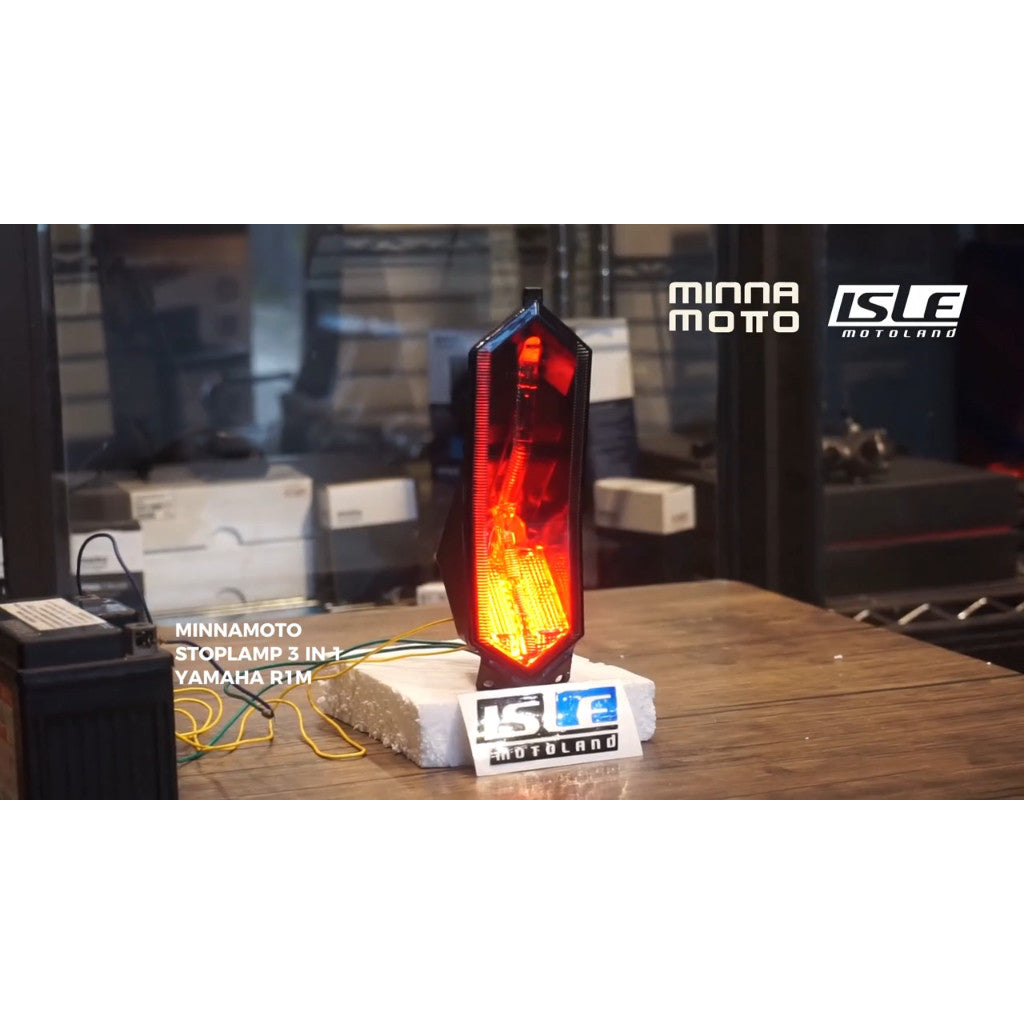 MINNAMOTO Stoplamp 3 in 1 Yamaha R1 / R1M '15-Up / R6 '17-Up Lampu Rem Belakang + Sein
