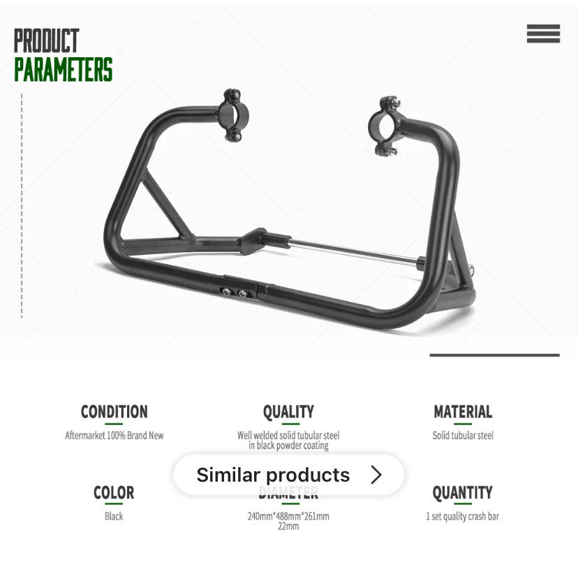 MINNAMOTO Crash Bar Ducati Scrambler 800 Sixty2 '15-Up
