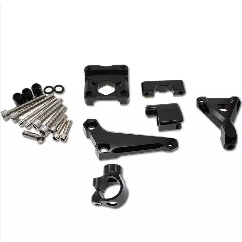 MINNAMOTO Bracket Steering Damper Kawasaki ZX25R, Ninja 250 FI New / Old, ZX6R, ZX636, Z800, Z1000 Sugomi, Z250, Z900 17-19, Z900 20-Up, Z900 RS